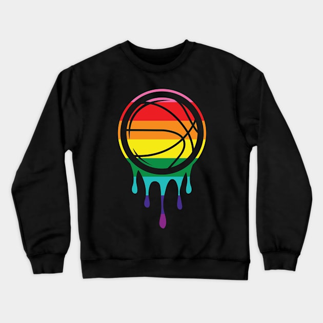 PRIDE Basketball Crewneck Sweatshirt by IPRINT